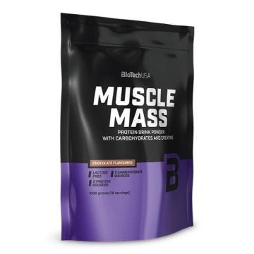 Hard gainer BioTech USA - Muscle Mass - Fraise 1000g