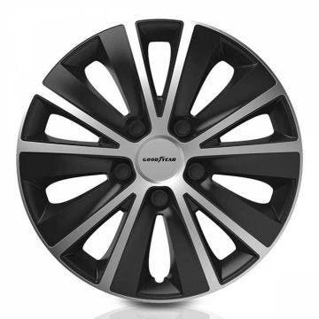 GOD9053 Set 4 enjoliveurs voiture Monaco Bicolor 14 Goodyear Pour voitures et petites fourgonnettes.