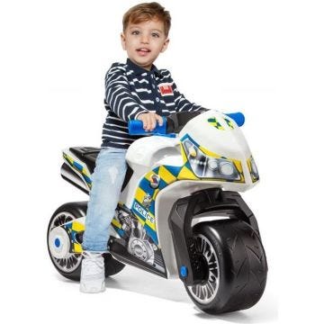 Trotteur Moto Molto Cross Police Blanc - MOLTO - 2 roues - A pédales - Extérieur