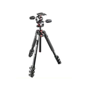 Trépied en aluminium Manfrotto MK190XPRO4-3W avec rotule 3 dimensions noir - Poids maximum 6 kg