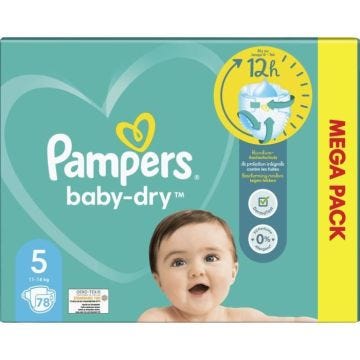 PAMPERS Baby-Dry Taille 5 - 78 Couches