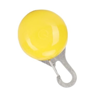 keenso Pendentif lumineux de chien Pendentif lumineux à DEL pour animaux de compagnie 3 modes d'éclairage(Jaune )
