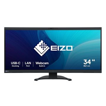 Écran LED - EIZO - FlexScan EV3450XC-BK - 34,1 pouces - 3440 x 1440 - 21:9 - USB Hub