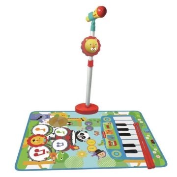 FISHER PRICE Tapis microphone 3 en 1 - A pied connexion entrée de ligne