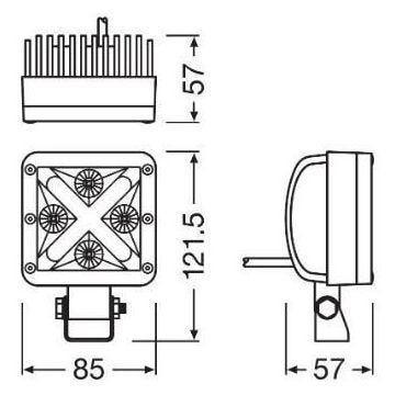 OSRAM Barre éclairageLEDriving CUBE MX85-WD