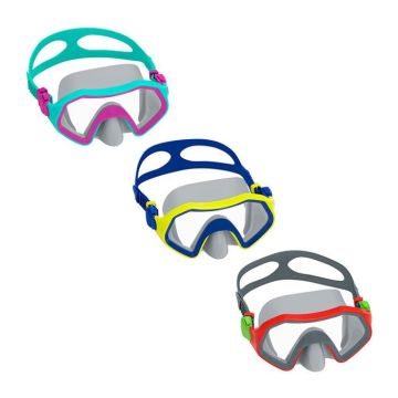 Bestway Masque de Plongée Junior Sangle Anatomique Couleur Assortie +7 Ans Plage et Piscine 22049
