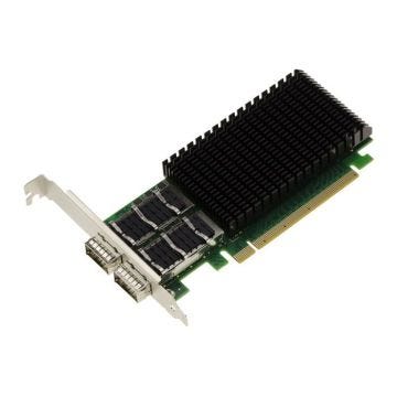 Carte réseau PCIe pour Serveur ou PC Dual 100G QSFP28 2 Ports. Chipset Mellanox ConnectX 4. Support 100GbE 56GbE 50GbE 40GbE 25GbE 1