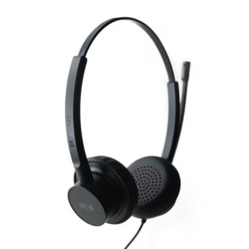 SPC Brave Pro – Casque PC avec micro et annulation du bruit, connexion USB-A+AUX, télécommande et coussinets d'oreille en similicuir