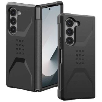 Coque pour Samsung Z Fold 6 Antichoc Sécurité Charnière et Écran UAG Noir