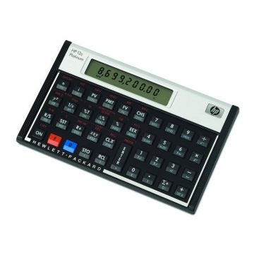 Calculatrice financière - HP - 12c Platinium - Noir - Pile - Modèle classique