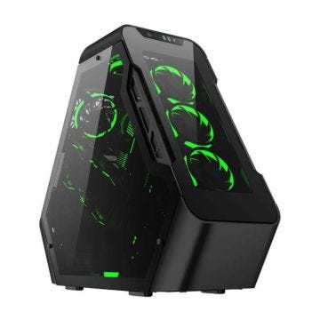 Boîtier PC JONSBO TR03-G Noir - Cube - 3x 3.5'' - 3x 2.5'' - ATX - 3x 120 mm
