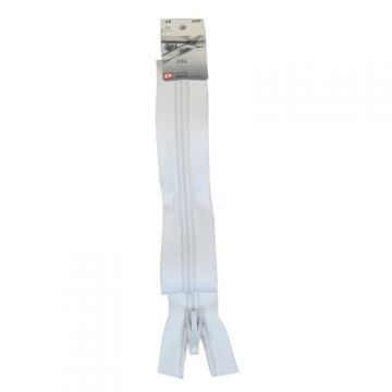 Fermeture Eclair séparable plastique 6 mm (Z52) - 60 cm 400 Blanc