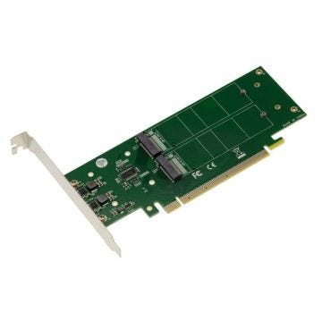 Carte contrôleur double face PCIe 3.0 x16 pour 4 SSD M.2 NVMe M Key ou B+M Key (M2 NGFF)