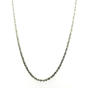 Collier sautoir Elden argent 1 rang vert olive collection Catch the Rainbow