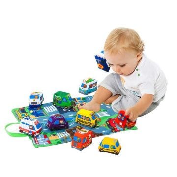 Tapis de jeu City & Fun Moltó - Multicolor - Mixte - 12 mois et plus - Jouet en tissu pour bébé