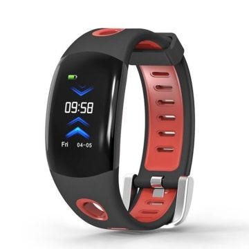 Montre Smartwatch IPS Étanche IP68 Cardio Podomètre Android iOS Rouge YONIS