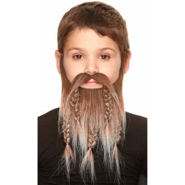 Déguisement Moustache et Barbe Chatain pour Enfant - MY OTHER ME FUN COMPANY, SL. - Carnaval Accessoires