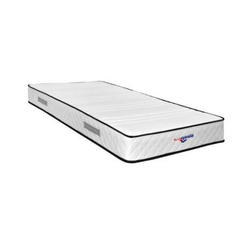 Matelas mathieu a Ressorts Ensaches 3,5 cm de face de contact latex 75 Kg-m3 Alese 90x200 Hauteur -- 20,5 cm - Accueil...