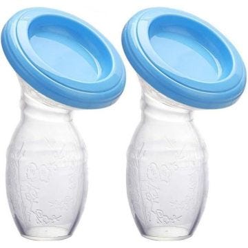 Lot de 2 tire-lait manuel en silicone, sans BPA et 100 % silicone de qualité alimentaire[1752]