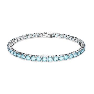 Bracelet - SWAROVSKI - Bracelet Swarovski Matrix tennis bleu M - Couleur de la matière:Blanc Taille/Longueur:16.5 cm