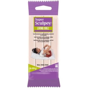Super Sculpey - Living doll Beige bébé - 454 gr