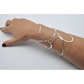 Grosse manchette filaire Argent 925 - Georgia Charal Argenté
