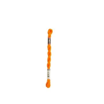 Fil - DMC - Coton Perlé Small N8 - Couleur Orange - 100% Coton - 25 mètres