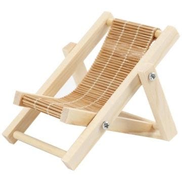 Transat miniature en bois - 9,5 x 7,5 cm - 1 pce