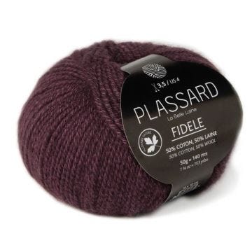 Laine classique Fidèle - PLASSARD - Violet (38)