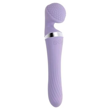 Vibromasseur Playboy Evolved à Double Face en Silicone Violet - Stimulation Sensuelle et Point G