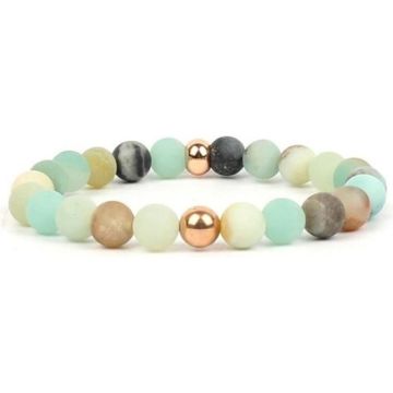 SHOP-STORY - Bracelet de Méditation avec Perles Amazonite Femme