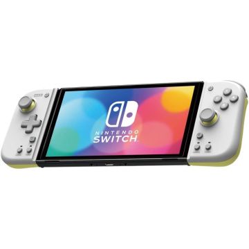 Manette Hori Split Pad Compact pour Nintendo Switch Gris Clair et Jaune Gris Clair Et Jaune