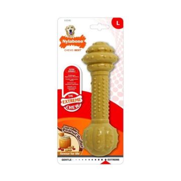 Jouet à mâcher - Nylabone - Barbell XL - Nylon - Grand chien - Dentaire