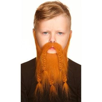 MY OTHER ME FUN COMPANY, SL. Moustache et Barbe Rousse. TU. Enfant