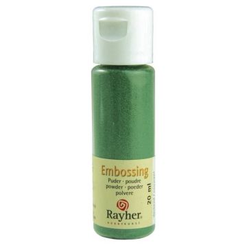 Poudre pour Embossing - RAYHER - Vert éternel - Couvrant - Flacon 20 ml