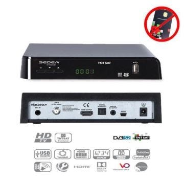 SEDEA DÉCODEUR SATELLITE TNTSAT – ST 5200 HD (VENDU SANS CARTE TNTSAT, SUR ASTRA 19.2°)