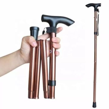 Canne de marche Bâton pliable Béquille pliable Bâton de marche Canne pliante