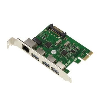Carte Contrôleur PCIE USB 3.0 + GIGABIT ETHERNET