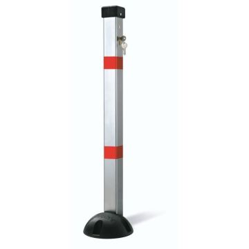 barrière parking *premium* Rabattable, a clef, 1 pied poteau, Lot de 30 pièces.