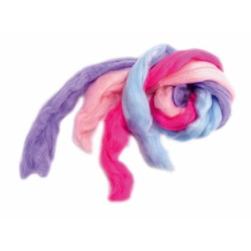 Cheveux pour perruque - MegaCrea DIY - Couleur licorne - 1,2m x 20g