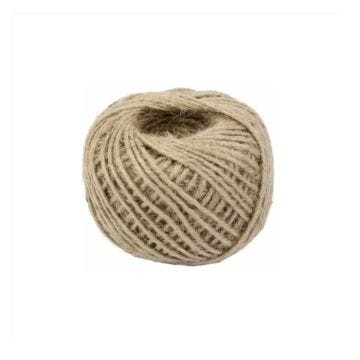 SHOP-STORY - FICELLE EN JUTE NATURELLE BRUNE - 2MM X 40M - CORDE CE CHANVRE ÉPAISSE POUR DÉCORATION, JARDIN, BRICOLAGE, ART ET ARTIS