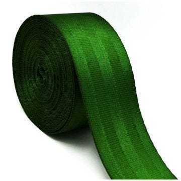 Sangle 48mm Vert Sapin 10 mètres style ceinture de sécurité en polyester bagages sacs anse bandoulière couture chaises