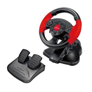 Esperanza Ensemble volant et pédales filaire pour Sony PlayStation 2, PC, Sony PSX, Sony PlayStation 3
