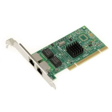 Carte contrôleur réseau 2 ports Lan Gigabit Ethernet RJ45 sur port PCI 16 ou 32 Bit avec Chipset Intel 82546EB/GB