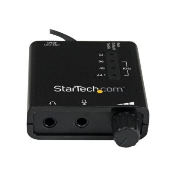 Carte son externe USB avec sortie SPDIF audio numérique - STARTECH - ICUSBAUDIO2D - 96 kHz/24 bits - Noir