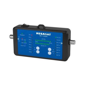 Mesureur de champ, Appareil de mesure par Satellite - MEGASAT HD 1 Smart - DVB-S / DVB-S2, OLED, Powerbank incluse, Bluetooth