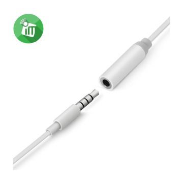 Casque d'écoute - DCU - Blanc - Microphone intégré - Contrôle du volume - Filaire