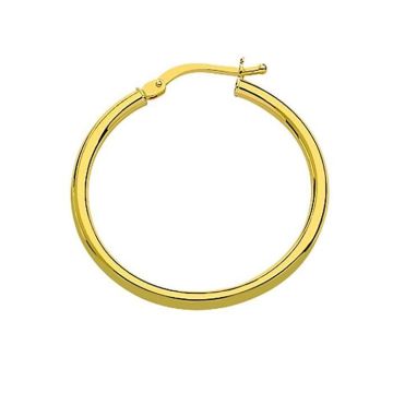 Boucles d'oreilles femme - BRILLAXIS - Boucles d'oreilles créoles or 18 carats 30 mm - Couleur de la matière:Jaune