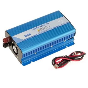 Inverseur 12V vers 220V PUR SINUS 300 WATTS - Puissance en Crête 600W - PRISE EUROPEENNE (FRANCE)