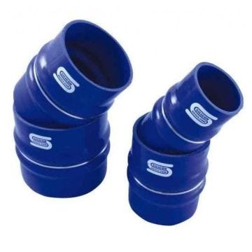 Raccord Flex Silicone - D60mm - Long 100mm - Bleu